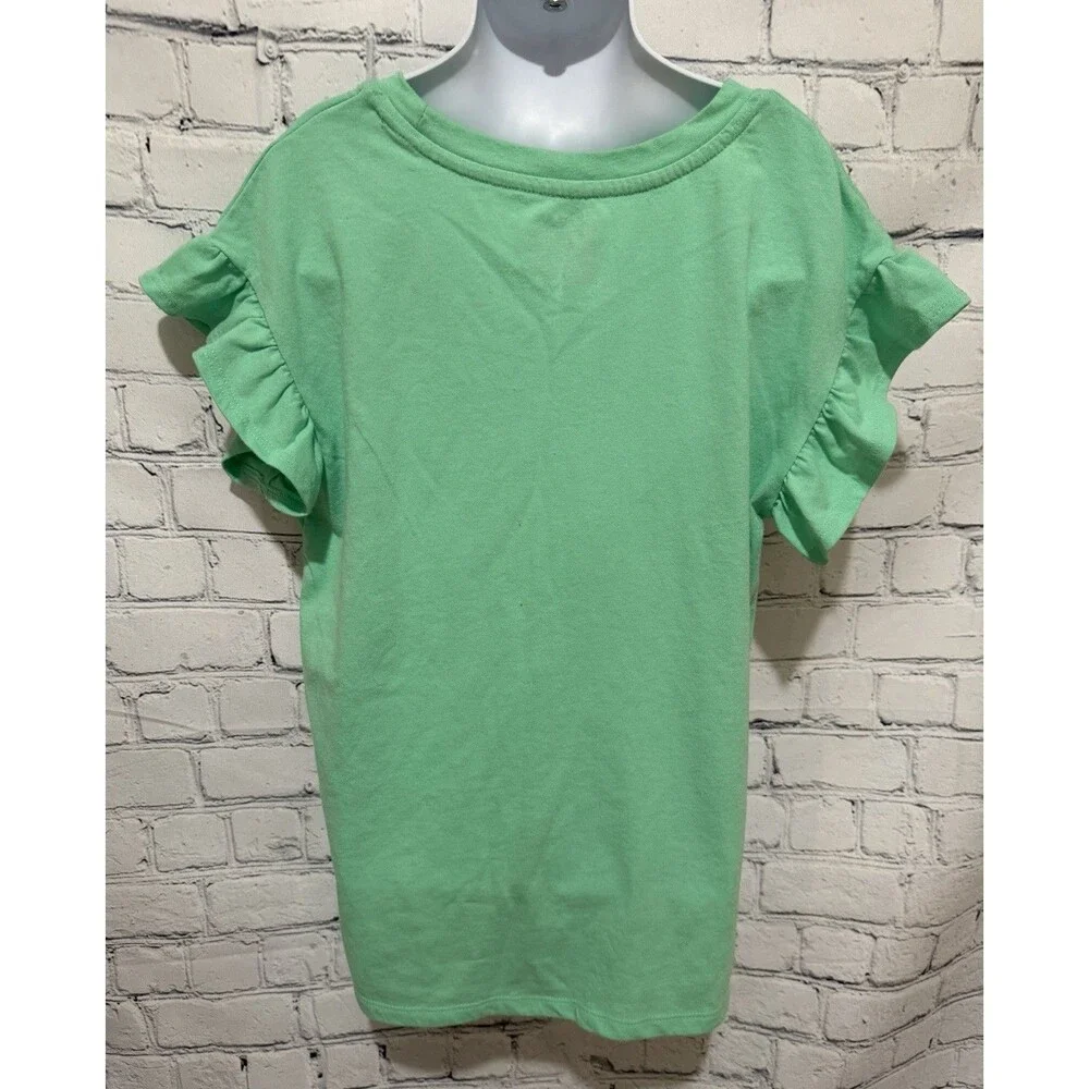 NWT Cat & Jack Girls T-shirts Yellow & Green size xl (14) Set Of 2